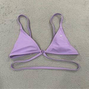 Boutine LA Lilac Ringer Triangle Swim Top